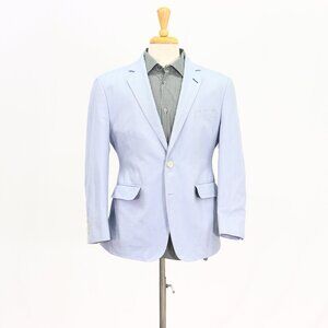 Bespoke 40S Blue HB 2-Button Sport Coat Blazer Jacket T337